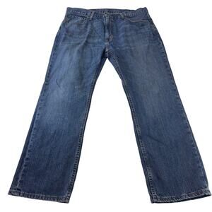 Levi’s Women’s Dark Wash Straight Denim Blue Jeans 38x30 Casual Chores